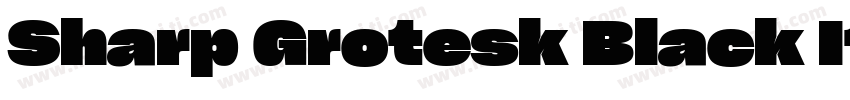 Sharp Grotesk Black Italic 24字体转换